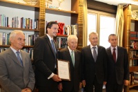 Института за културна дипломация награждава Президентa Шимон Перес с „Признание за Изключителен принос за Световния мир“